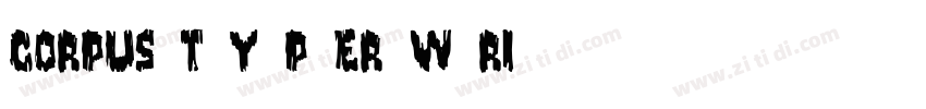 corpus t y p er w ri字体转换